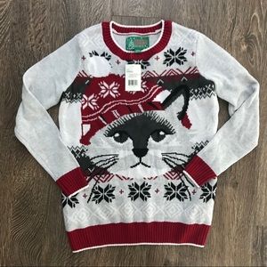 BOGO Cute Cat Holiday Sweater